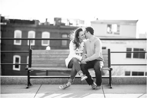 south end engagement session