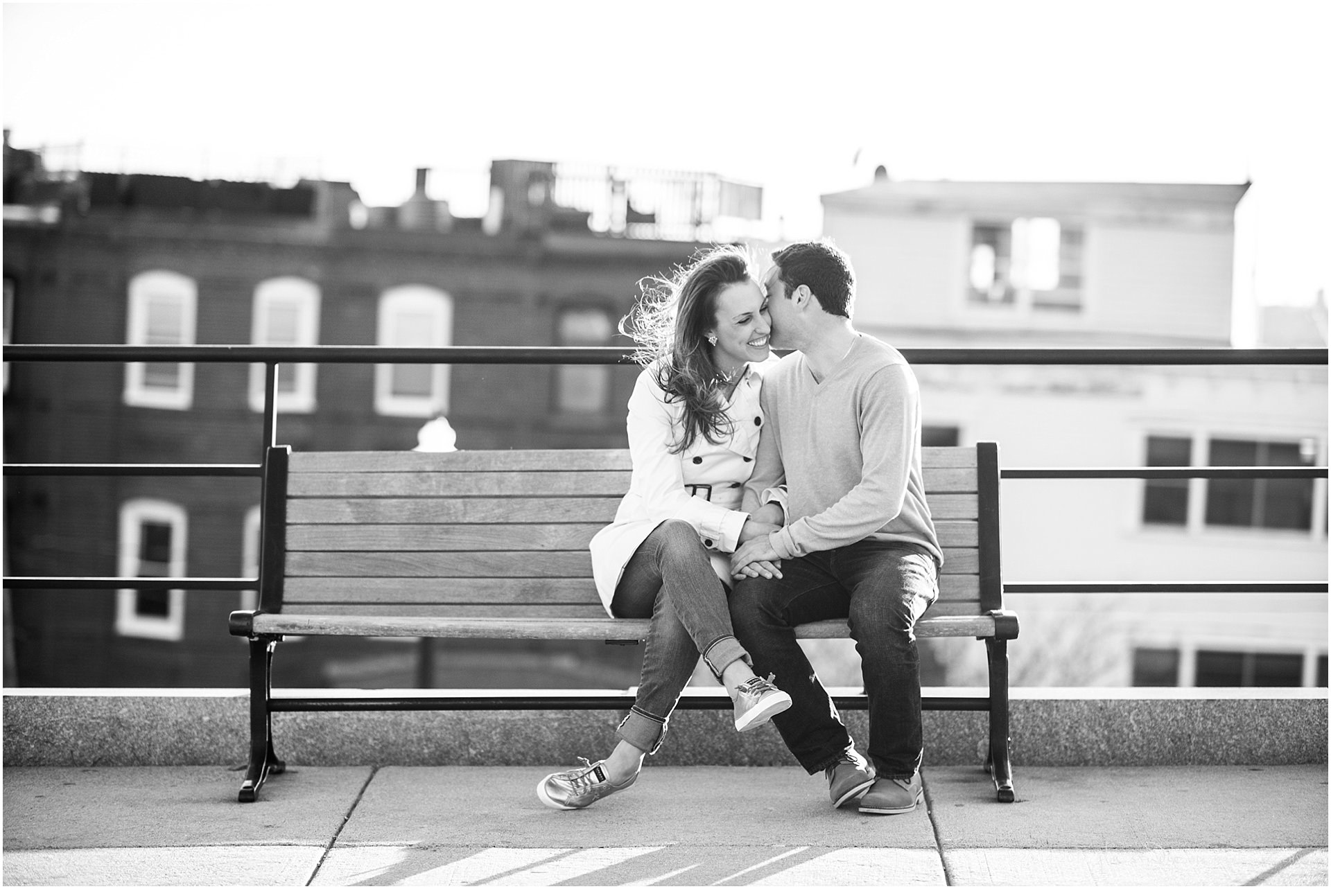 south end engagement session