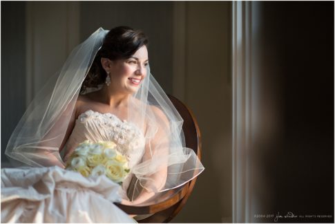 bride in window