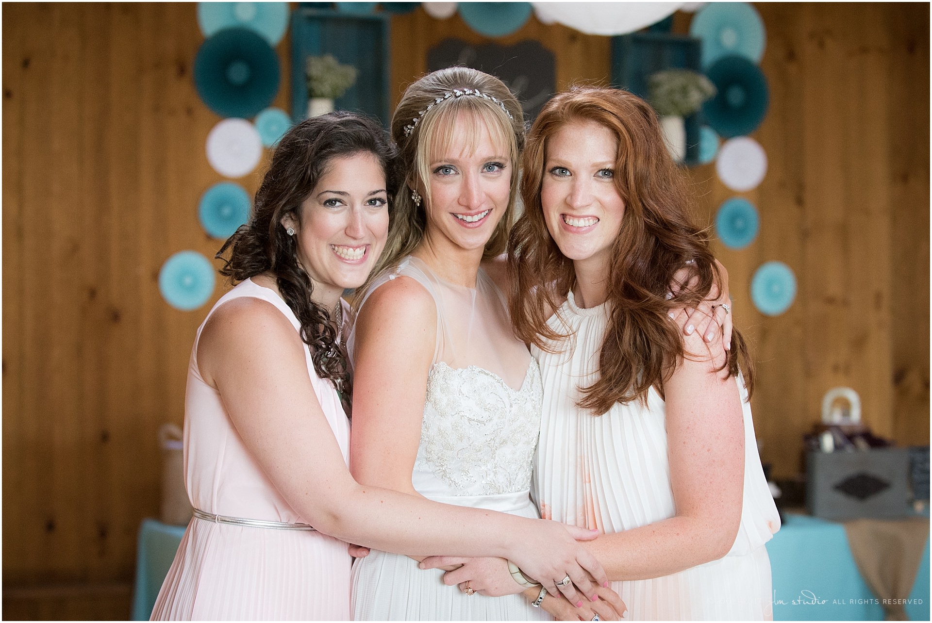 bride and friends