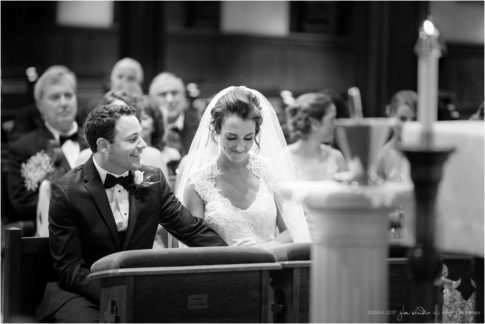 wedding ceremony sweet moment black and white
