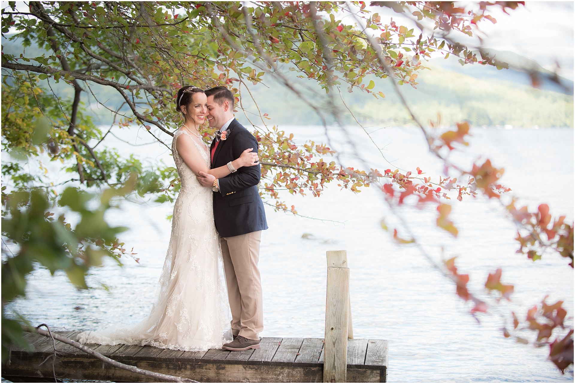 church island squam lake wedding photos